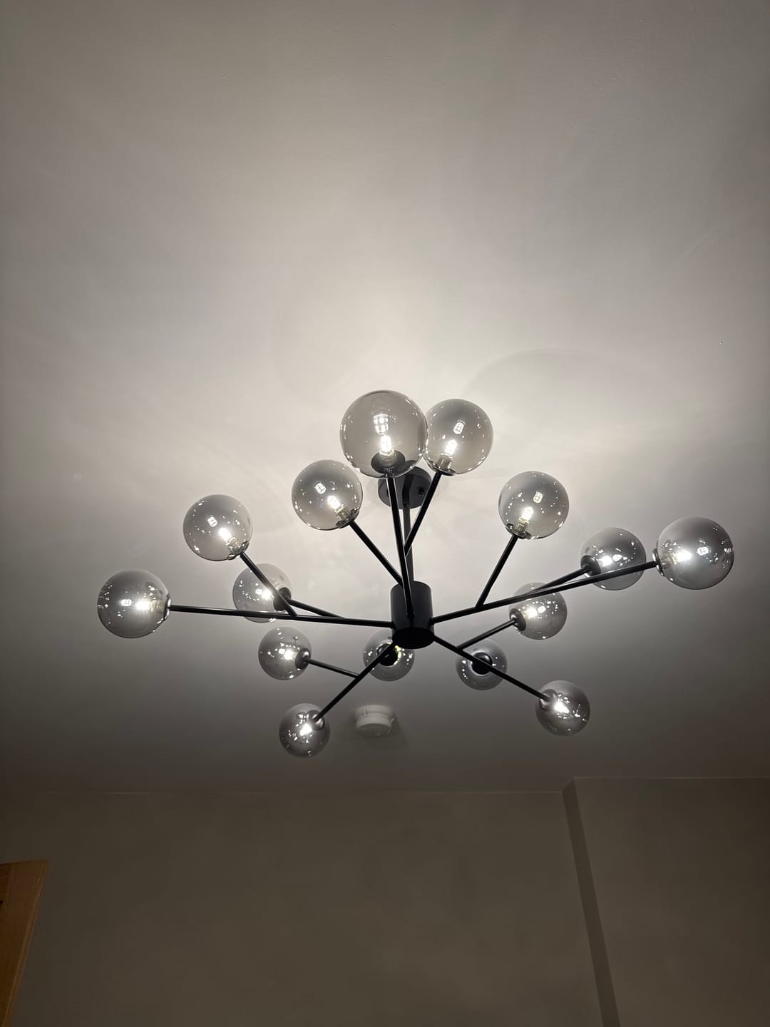 Customer photo review of 15-Light Sputnik Modern Sphere Chandelier