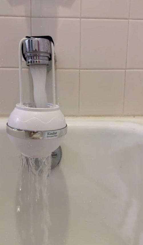 Customer photo review of Skincare Bath Filter by Kinder Filter