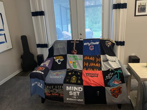 Customer photo review of Premium T Shirt Quilt