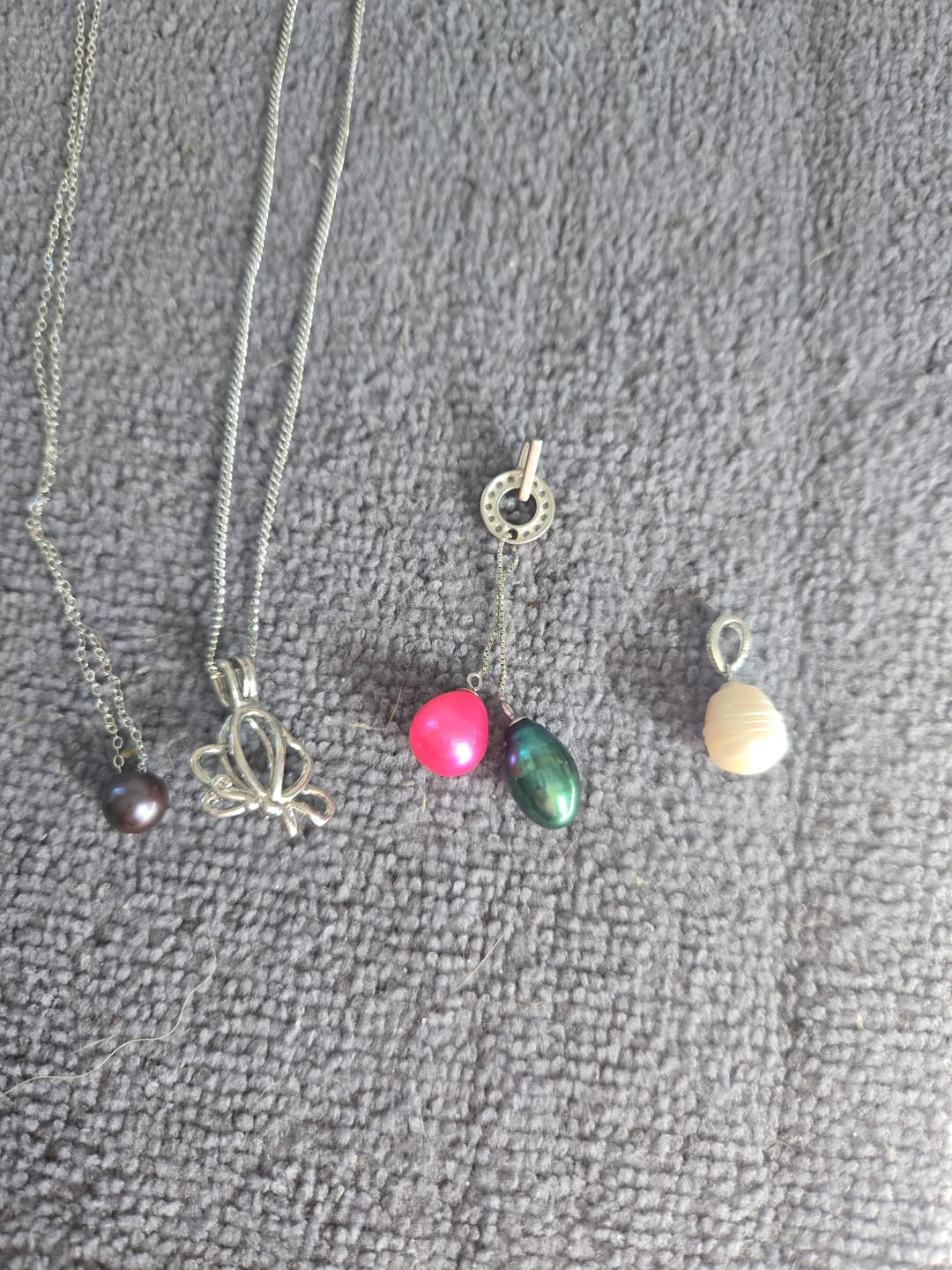 Customer photo review of DIY Mount Pendant - 925 Sterling Silver Circle of Grace dual dangle Pendant