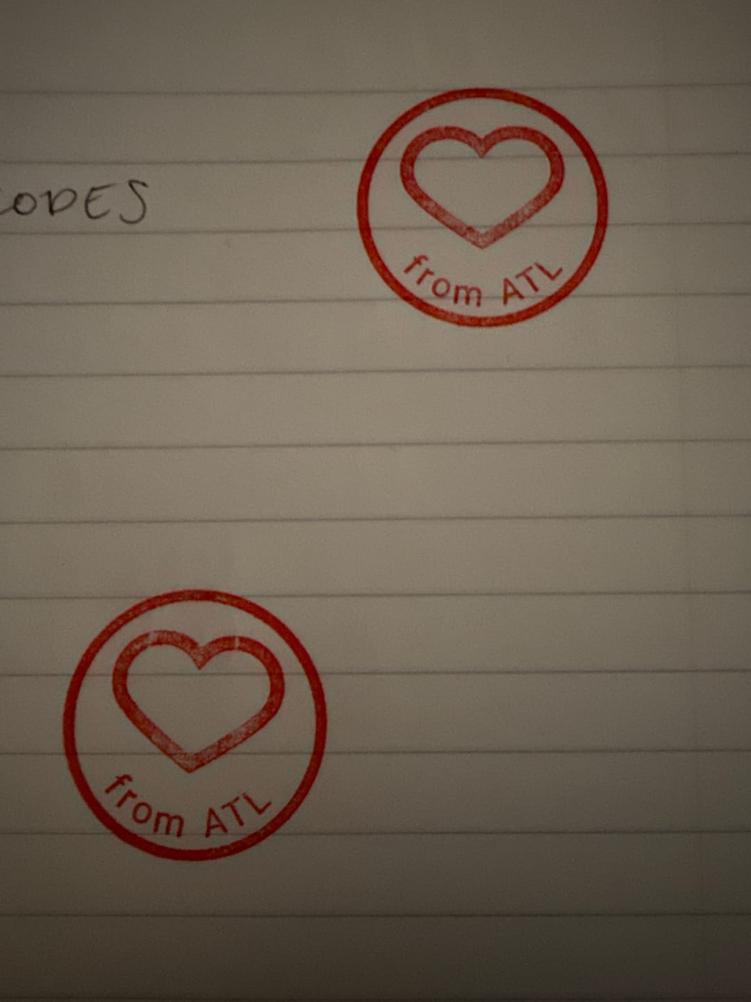 Customer photo review of Self-Inking Stamp