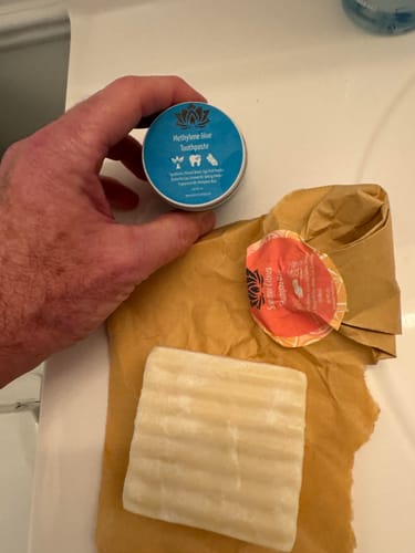 Customer photo review of Tallow Shampoo Bar