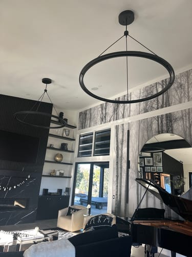 Customer photo review of Peral Round Chandeler 36", 48", 60"