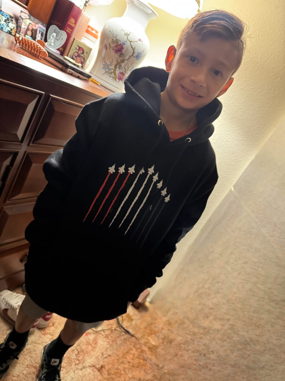 Customer photo review of USA Plane Hoodie
