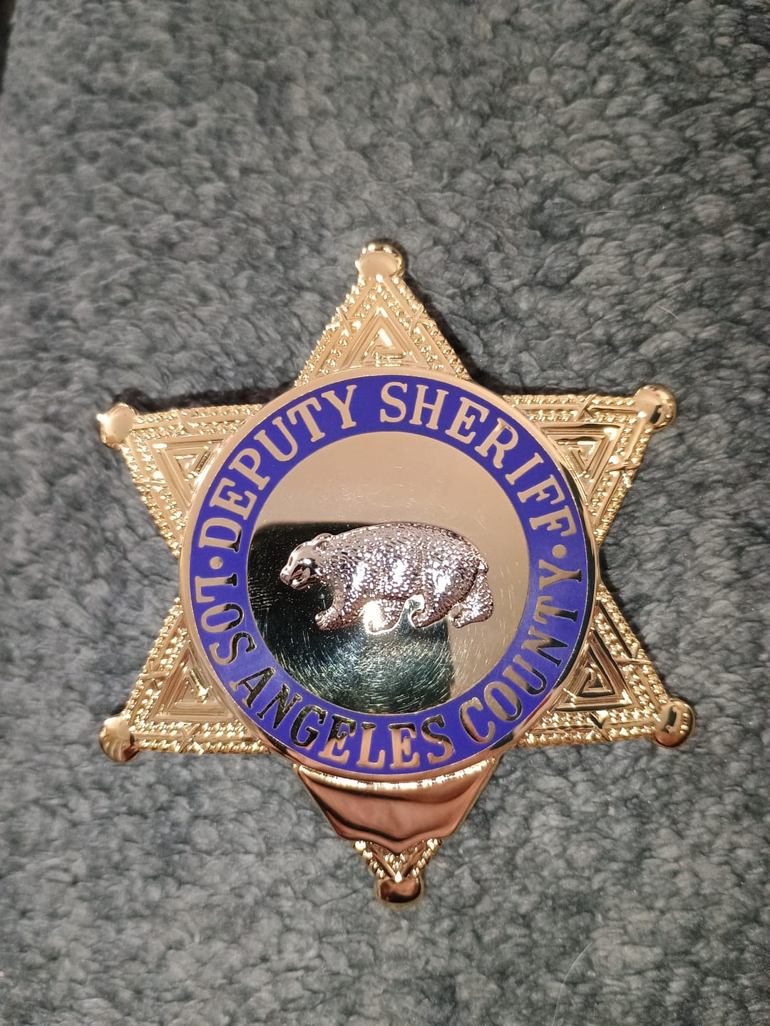 Customer photo review of LASD Los Angeles County Deputy Sheriff Star Badge Premium Enamel Exact Replica
