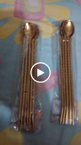 Customer video review of 2-in-1 Straw & Spoon (6-pieces set)