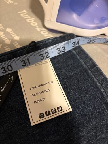 Customer photo review of Closet Classic - PETITE Judy Blue Tummy Control Classic Straight Leg Jean