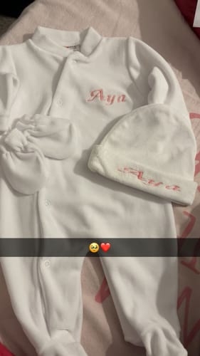 Customer photo review of Grenouillère-bonnet Velours