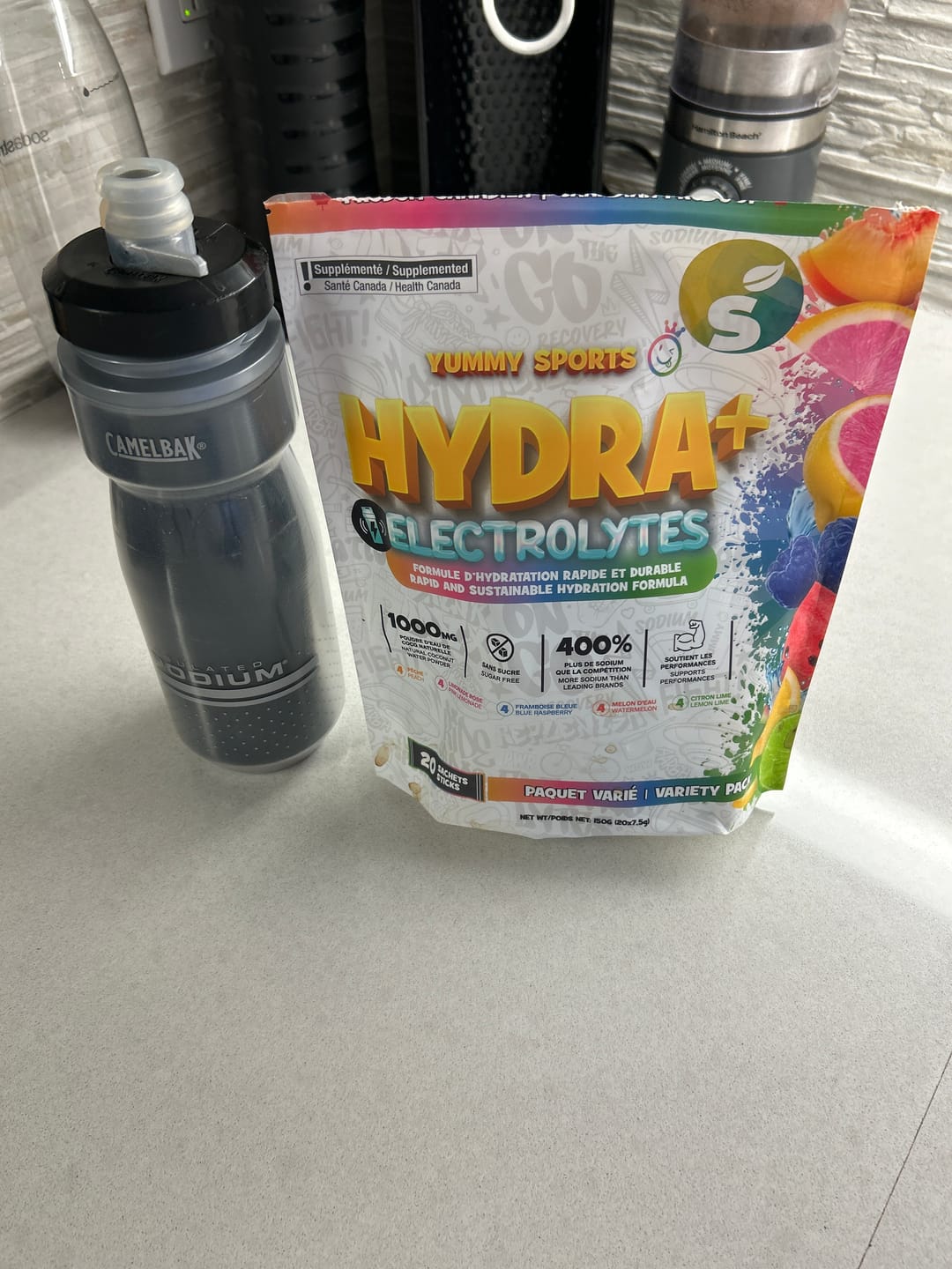 Customer photo review of Yummy Sports - Hydra + Sachet Mixte
