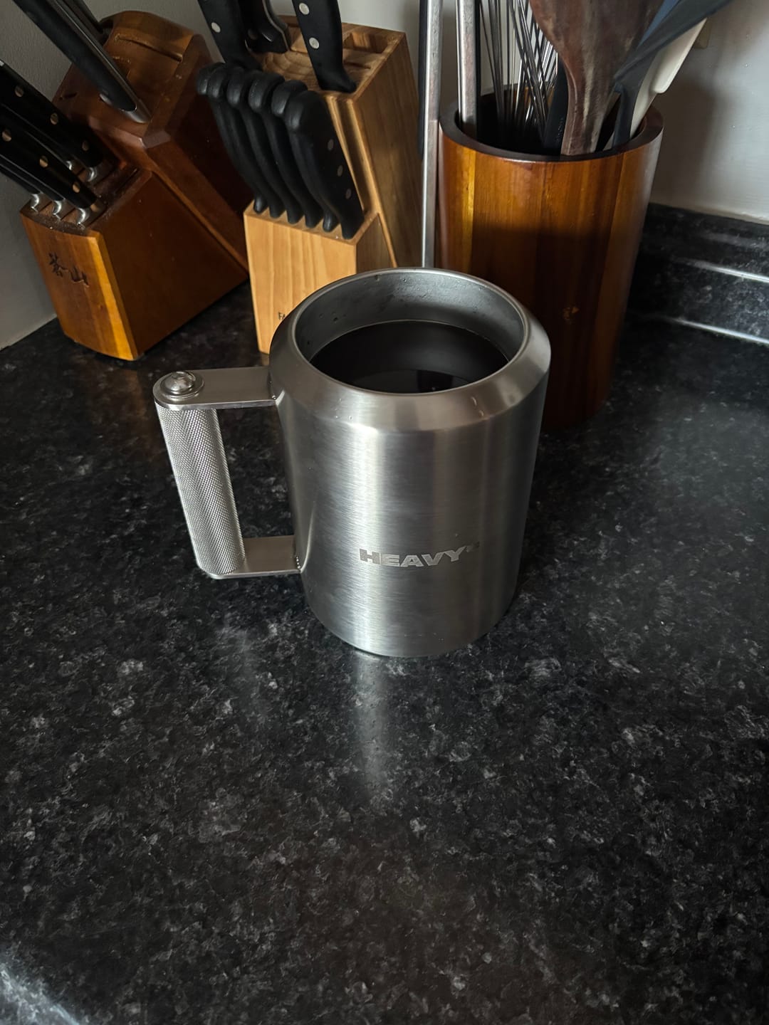 Customer photo review of The 22lb Heavy* Mug | The World's Heaviest Mug