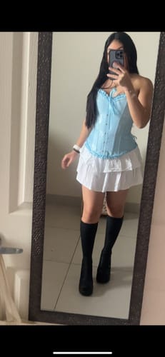 Customer photo review of BABY BLUE CORSET