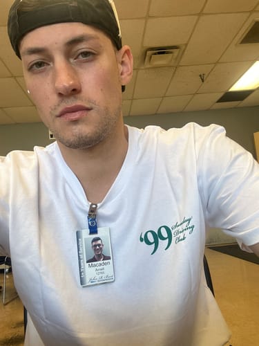 Customer photo review of MYSTERY TEE