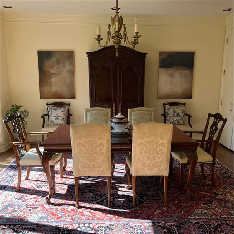 Customer photo review of Beige and Brown Abstract Tranquility Set of 2 #WS525