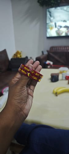 Customer photo review of Anmol Bandhan Gold Bangles –  Love & Togetherness crafted in Gold