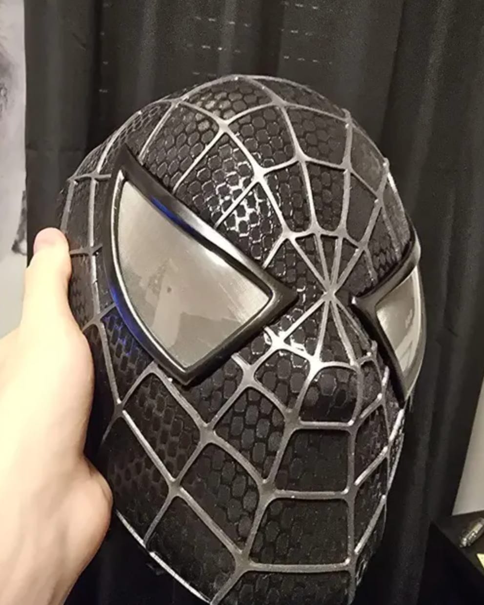 Customer photo review of Tobey Maguire Spider-Man 3 Venomized Spider-Man Life Size Wearable Mask