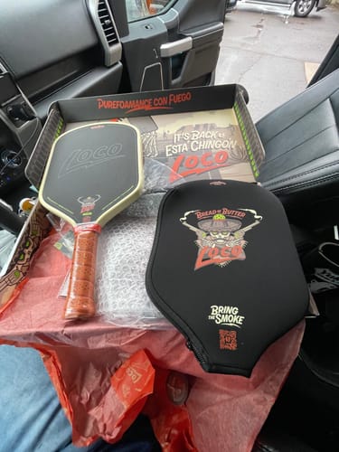 Customer photo review of The Loco 16mm Pickleball Paddle- Hybrid (PRE-ORDER) (READ DESCRIPTION)