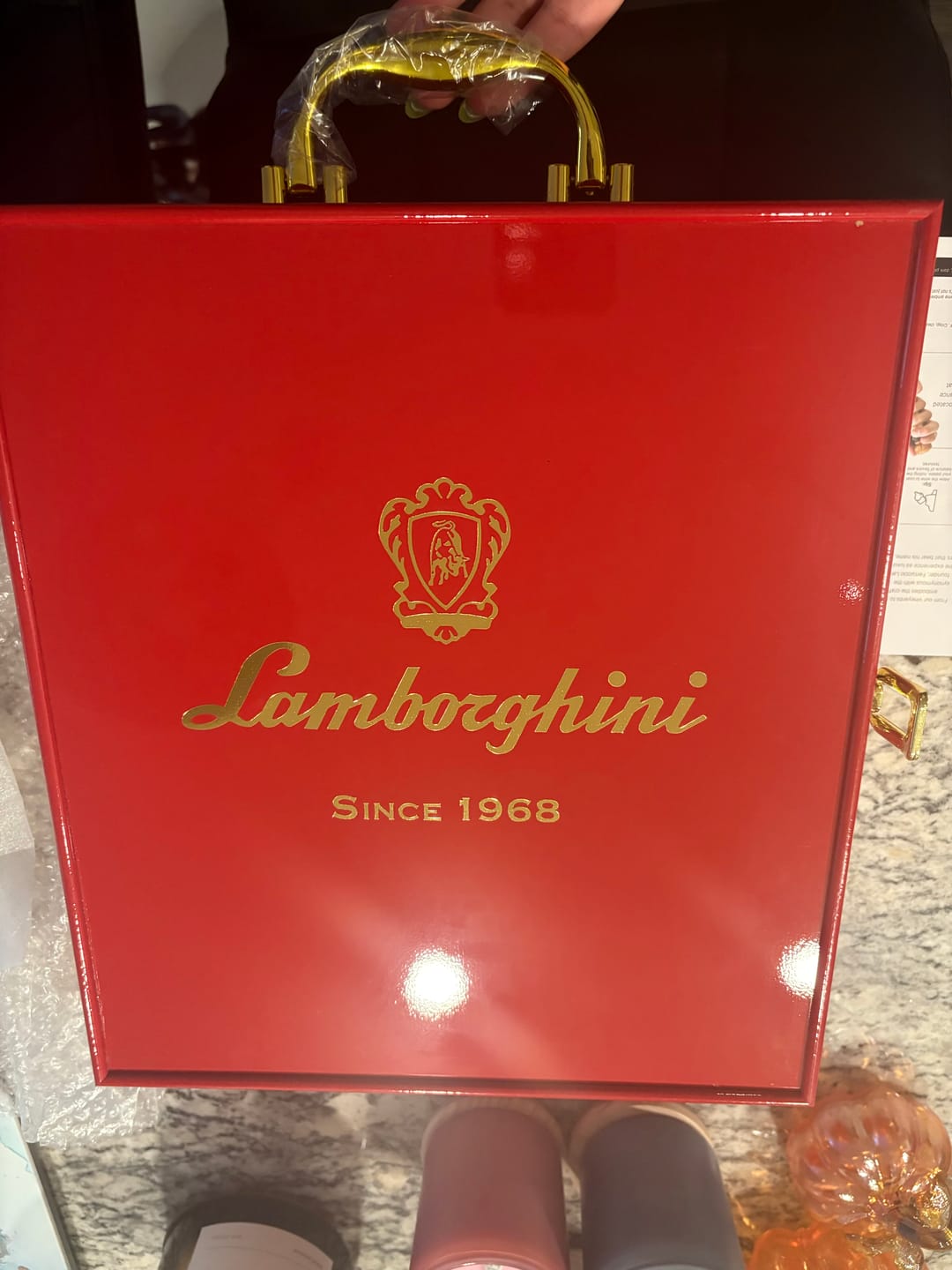 Customer photo review of Lamborghini LUXE Red Collection with Gift Set