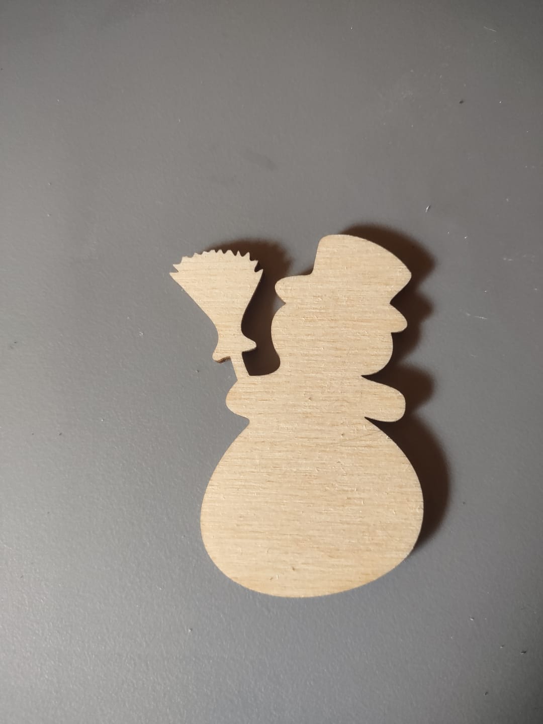 Customer photo review of Unfinished Wood Snowman Shape - Winter Craft - up to 46"