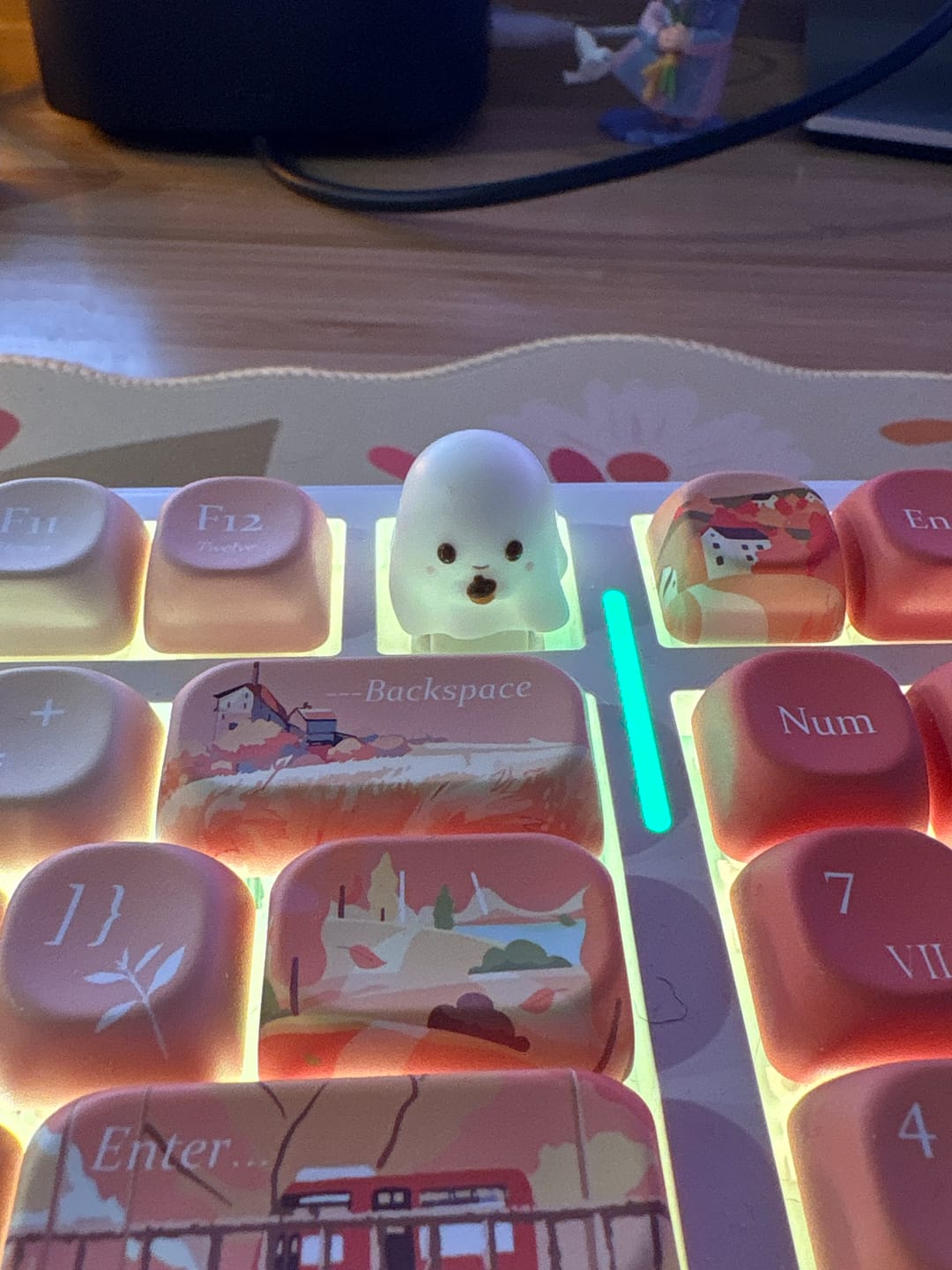 Customer photo review of Lolicaps x Last Leaf Resin Artisan Keycap