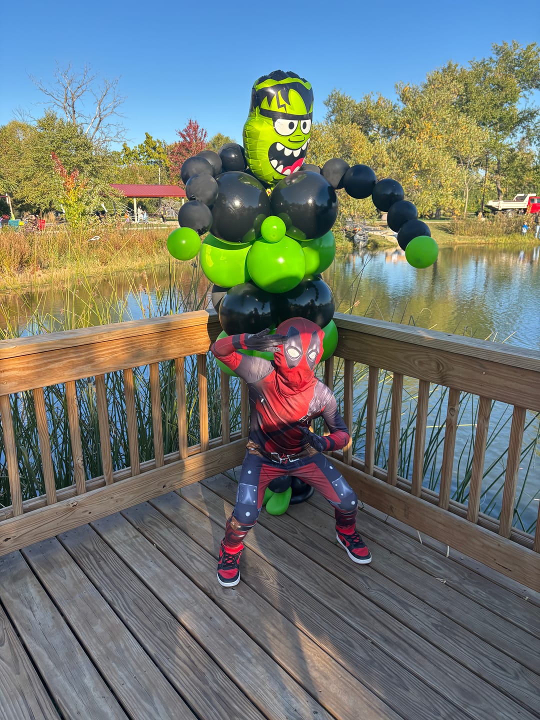 Customer photo review of Deadpool Costume for Kids and Adults