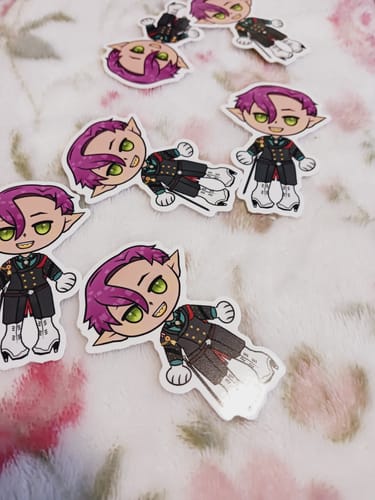 Customer photo review of 100 - 2.5" Custom Vinyl Stickers