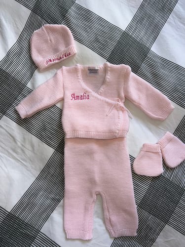 Customer photo review of Ensemble en maille Personnalisé