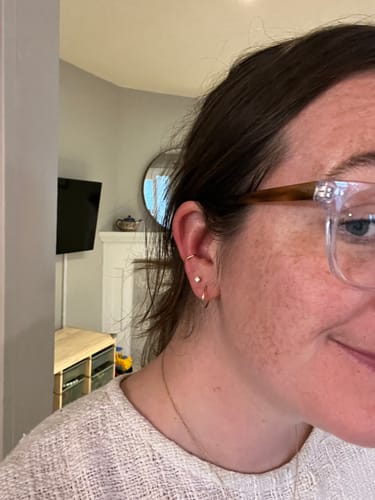 Customer photo review of Basic Ear Cuff - Gold Vermeil