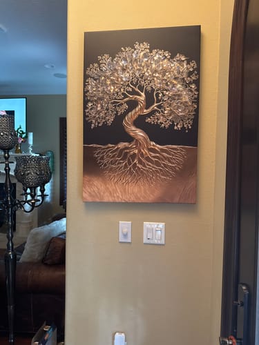 Customer photo review of 3D Minimalist Tree of Life Wall Art