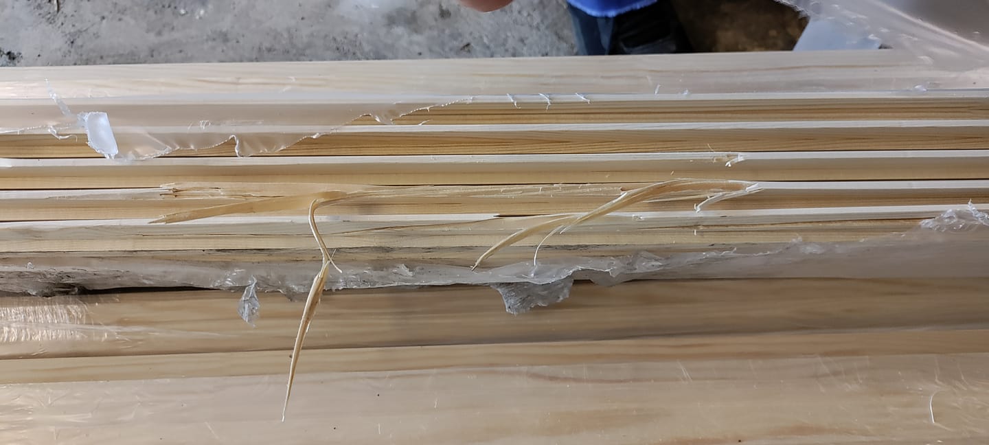 Customer photo review of Helmipaneeli 15x95, Mänty, Valkoinen