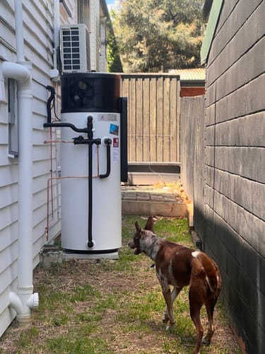 Customer photo review of Stiebel Eltron SHP-O 300L PLUS Electric Heat Pump Hot Water System