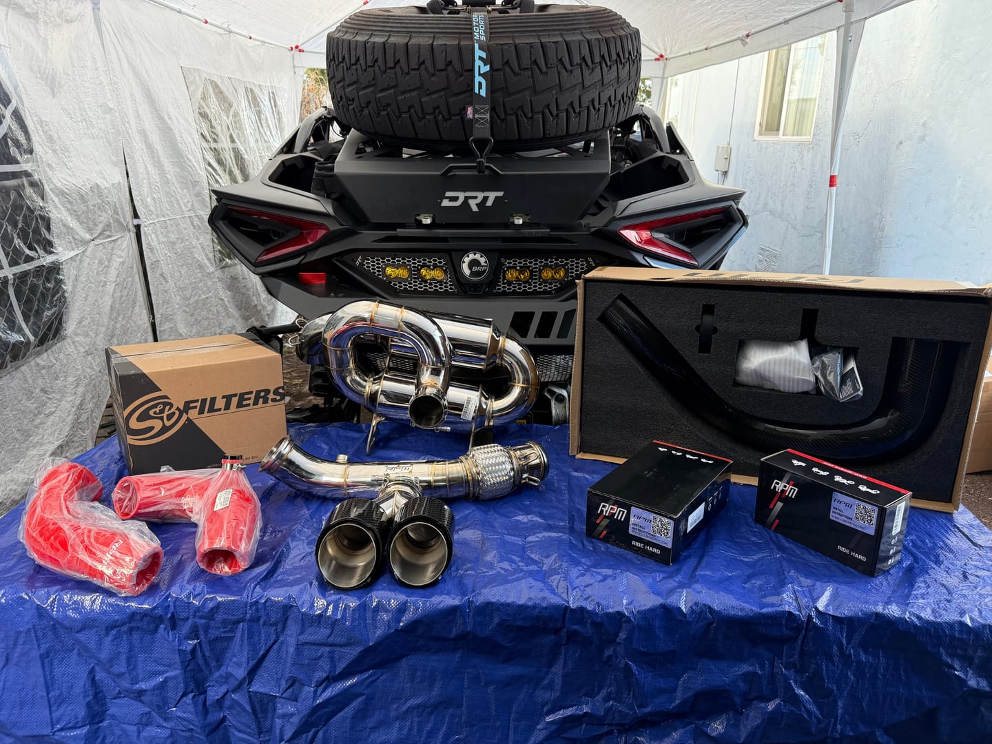 Customer photo review of RPM Can-Am Maverick R 3" Sport Muffler - Slip On Sport Exhaust