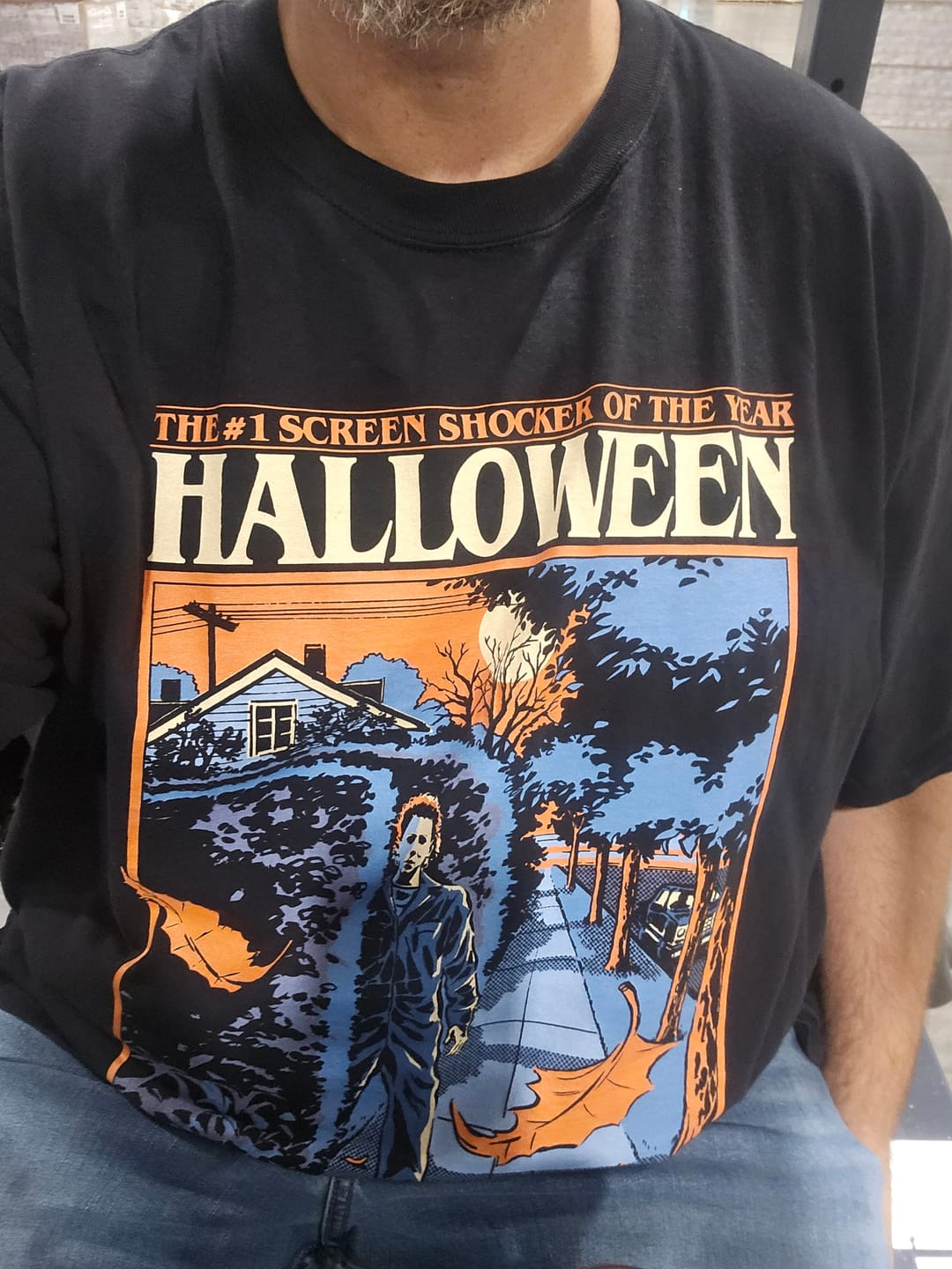 Customer photo review of HALLOWEEN: SCREEN SHOCKER - T-SHIRT