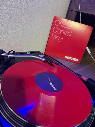 Customer photo review of Serato SCV-PS-RED-OV 12" Control Vinyl Pair - Red