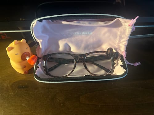 Customer photo review of Kitten Eyeglasses