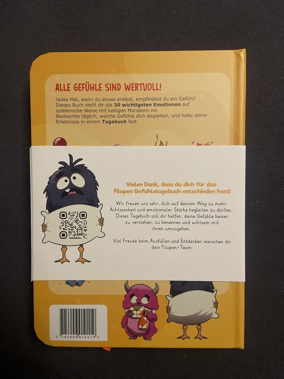 Customer photo review of Filapen - Gefühlstagebuch für Kinder (+ gratis Gefühlskarten)