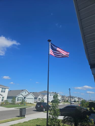 Customer photo review of Ultra Heavy Duty American Flag - 2-ply Polyester - Made In USA