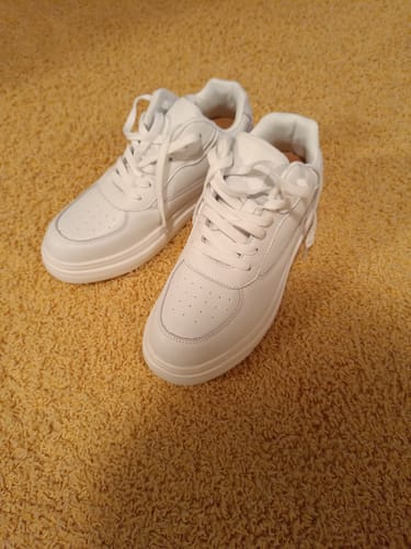 Customer photo review of ELEVATESHOES WHITE CLASSY
