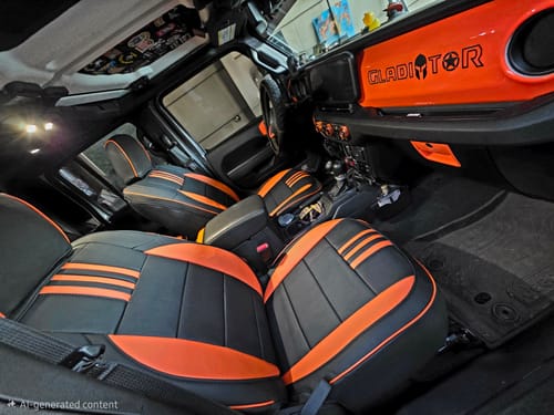 Customer photo review of Premium Custom-Fit Seat Covers