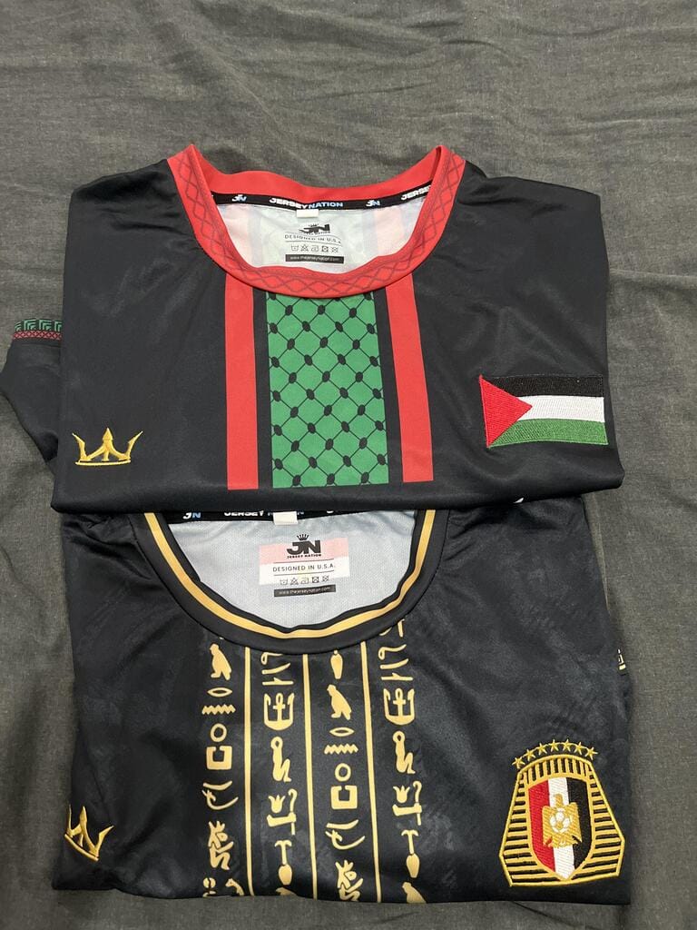 Customer photo review of Egypt Heritage Custom Football Jersey