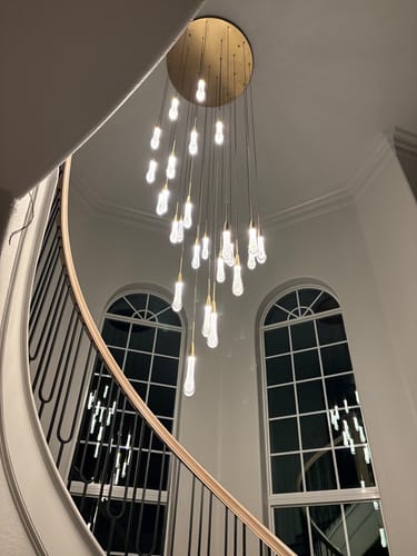 Customer photo review of Soltaire Round Chandelier 17" 24" 36“ 58“