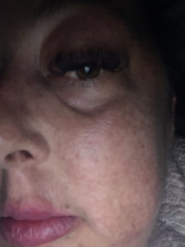 Customer photo review of 12D Gold Range Premade Fans – Final Sale £5.99