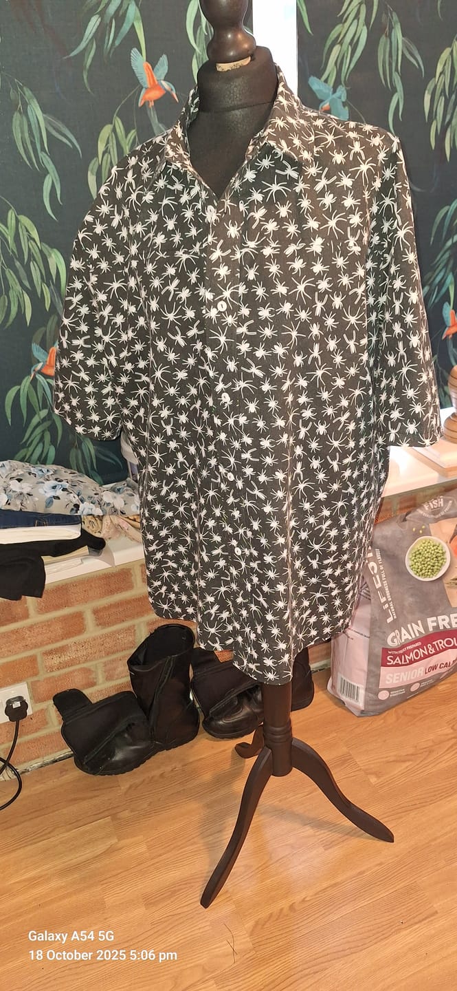 Customer photo review of All Over Spiders Polycotton Fabric