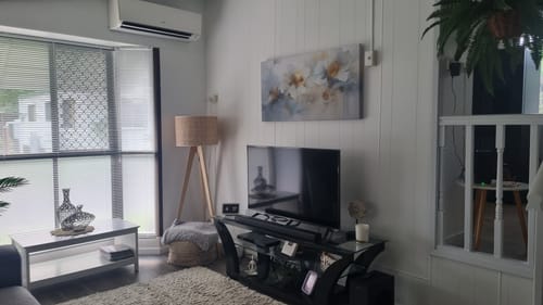 Customer photo review of WATERCOLOR BLOOMS CANVAS