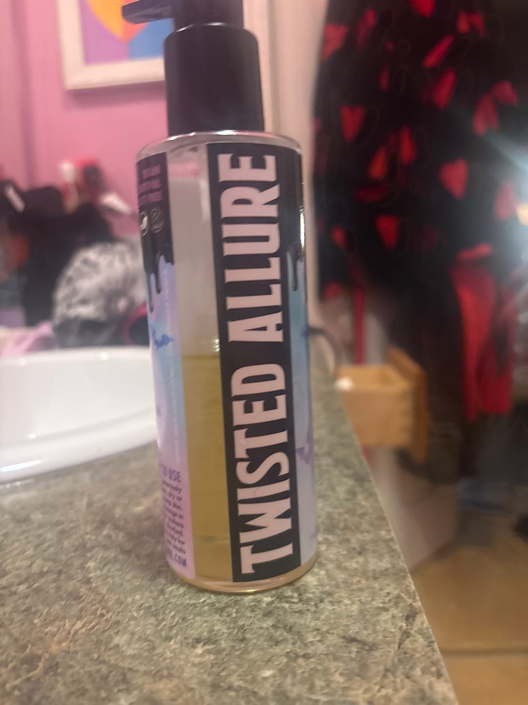 Customer photo review of Rotten Cotton Candy Body Oil