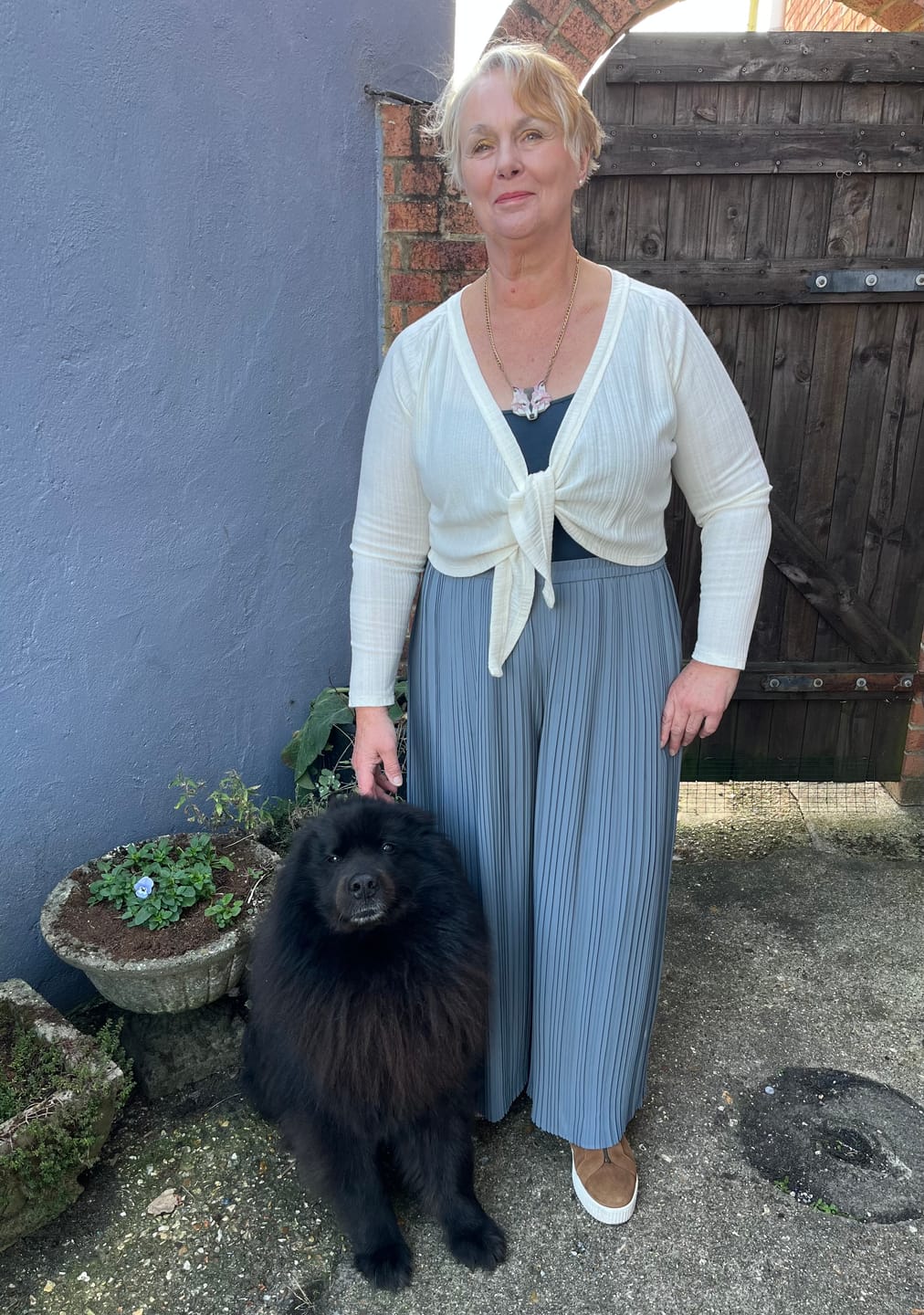 Customer photo review of Linear Flow Jersey Fabric