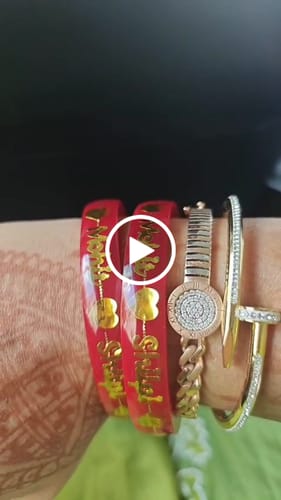 Customer video review of Anmol Bandhan Gold Bangles –  Love & Togetherness crafted in Gold