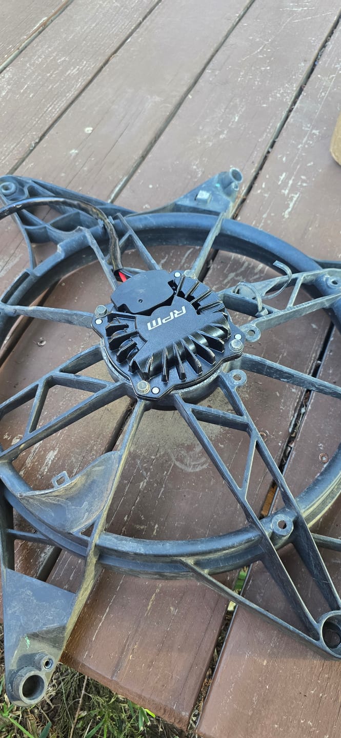 Customer photo review of RPM Can-Am Maverick X3 MAX-CFM Brushless Radiator Fan Motor Upgrade Kit