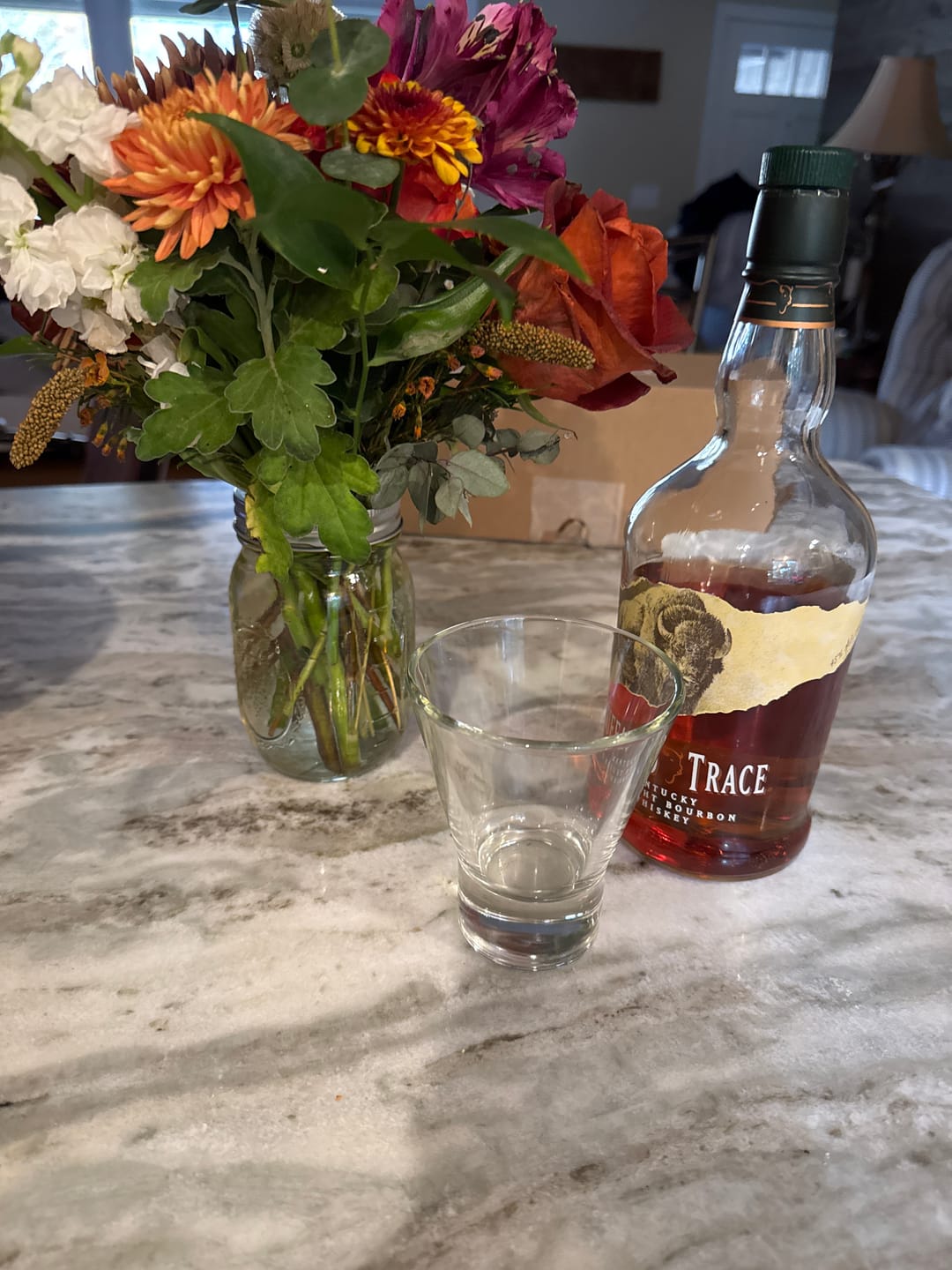 Customer photo review of Buffalo Trace Kentucky Straight Bourbon Whiskey 3 Bottles Bundle
