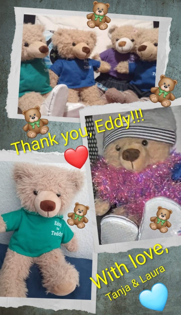 Customer photo review of Eddy The Teddy Bear