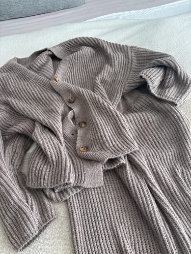 Customer photo review of Lauren Strick Zweiteiler - Coffee